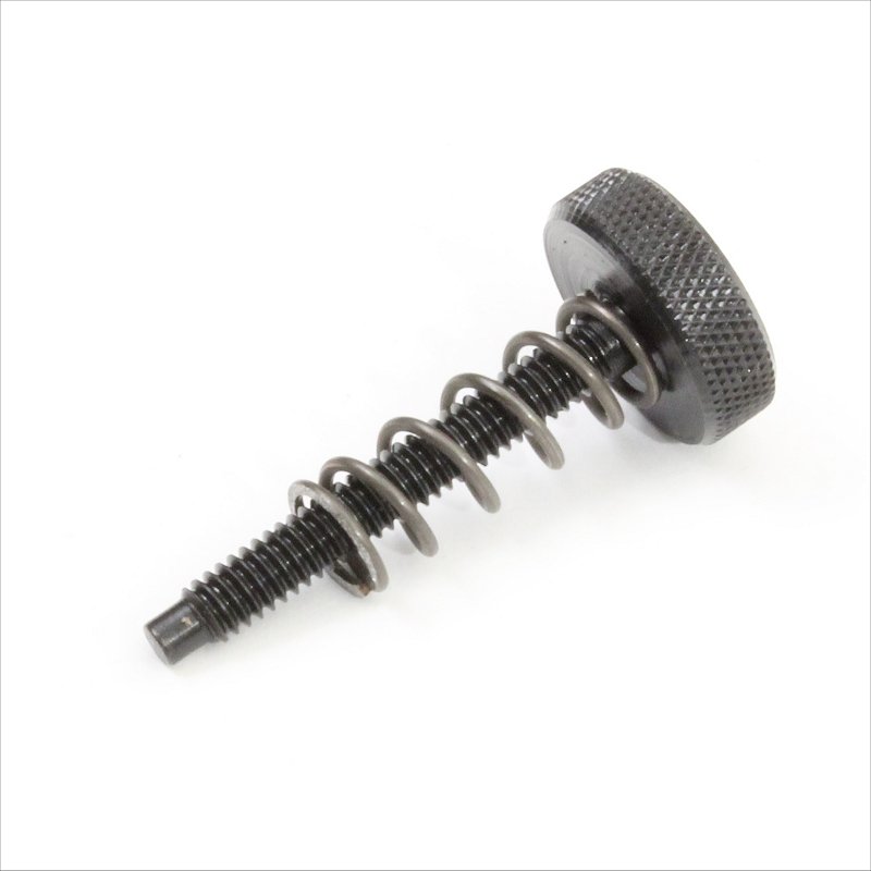 Tracking adjuster screw and spring