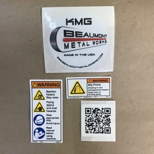 Decal Set for KMG Grinders